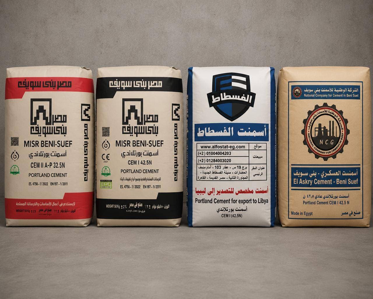 الأسمنت المحلي بجميع أنواعه